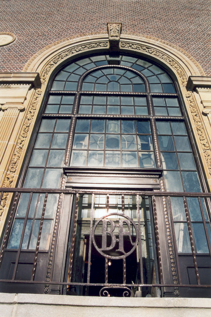 Arched window and balcony