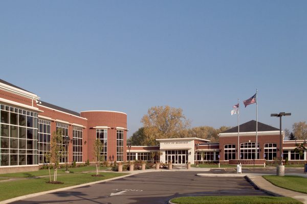 Entrance and driveway