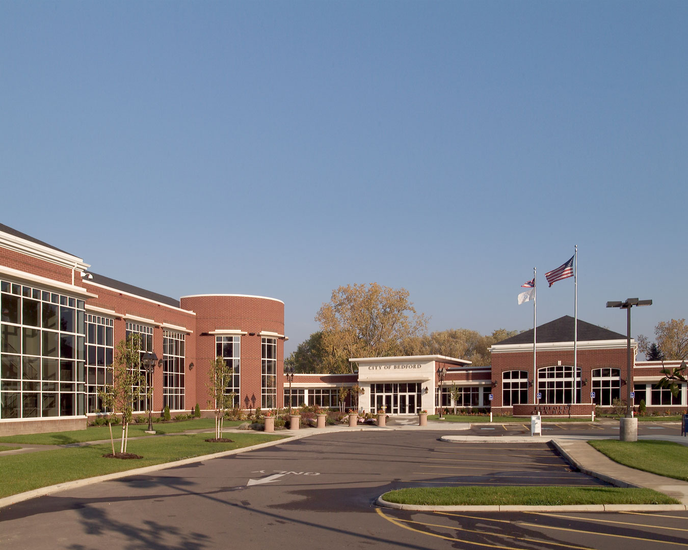 Entrance and driveway