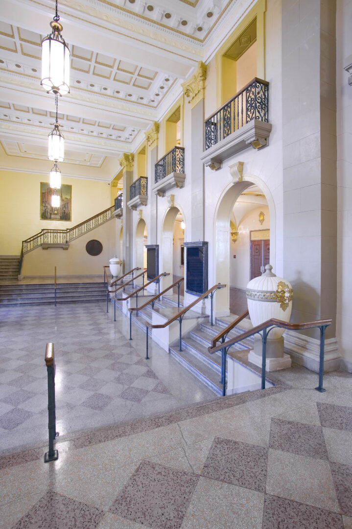 Lobby and monumental staircase