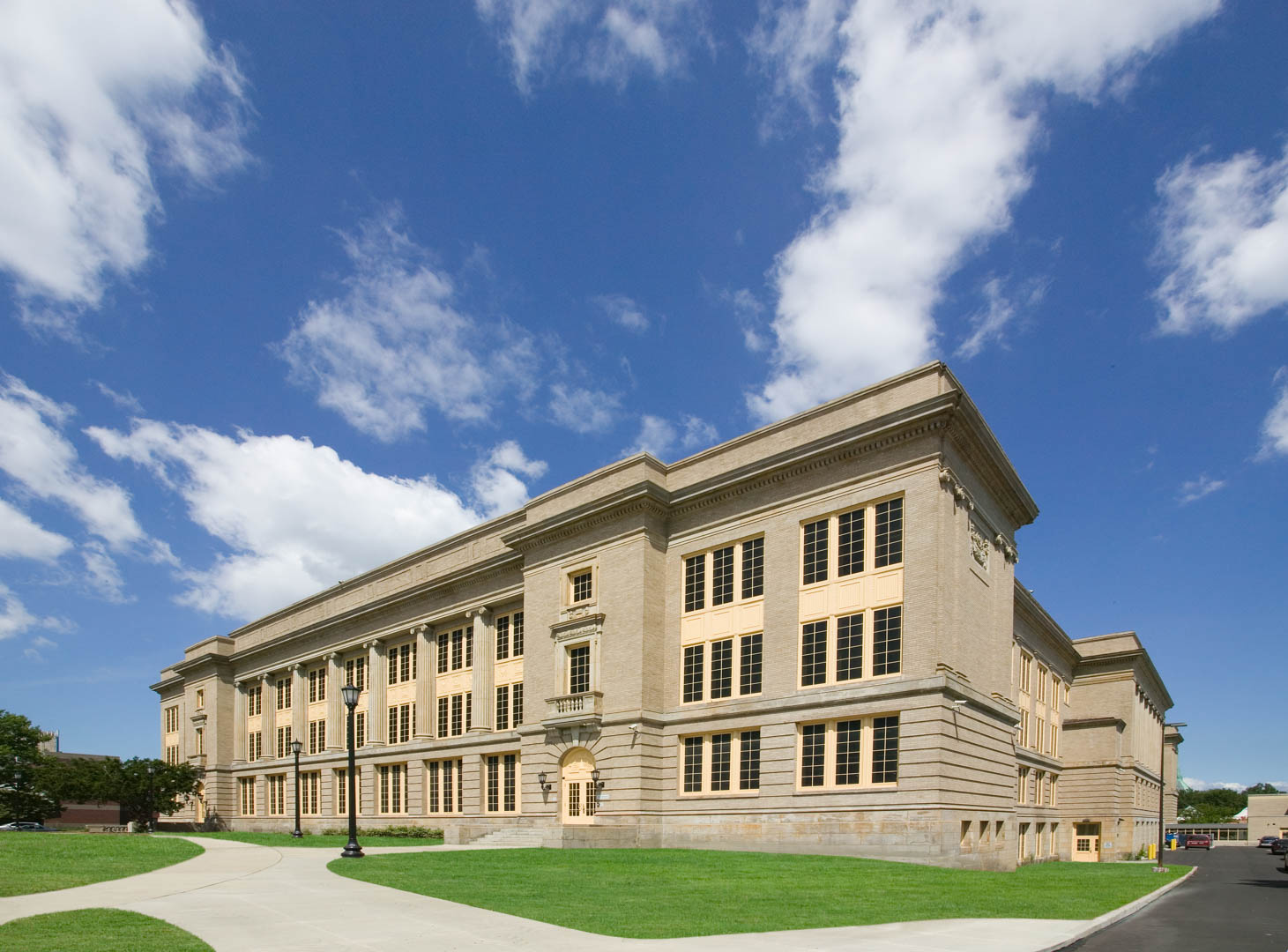 Exterior, as seen from Carnegie Avenue