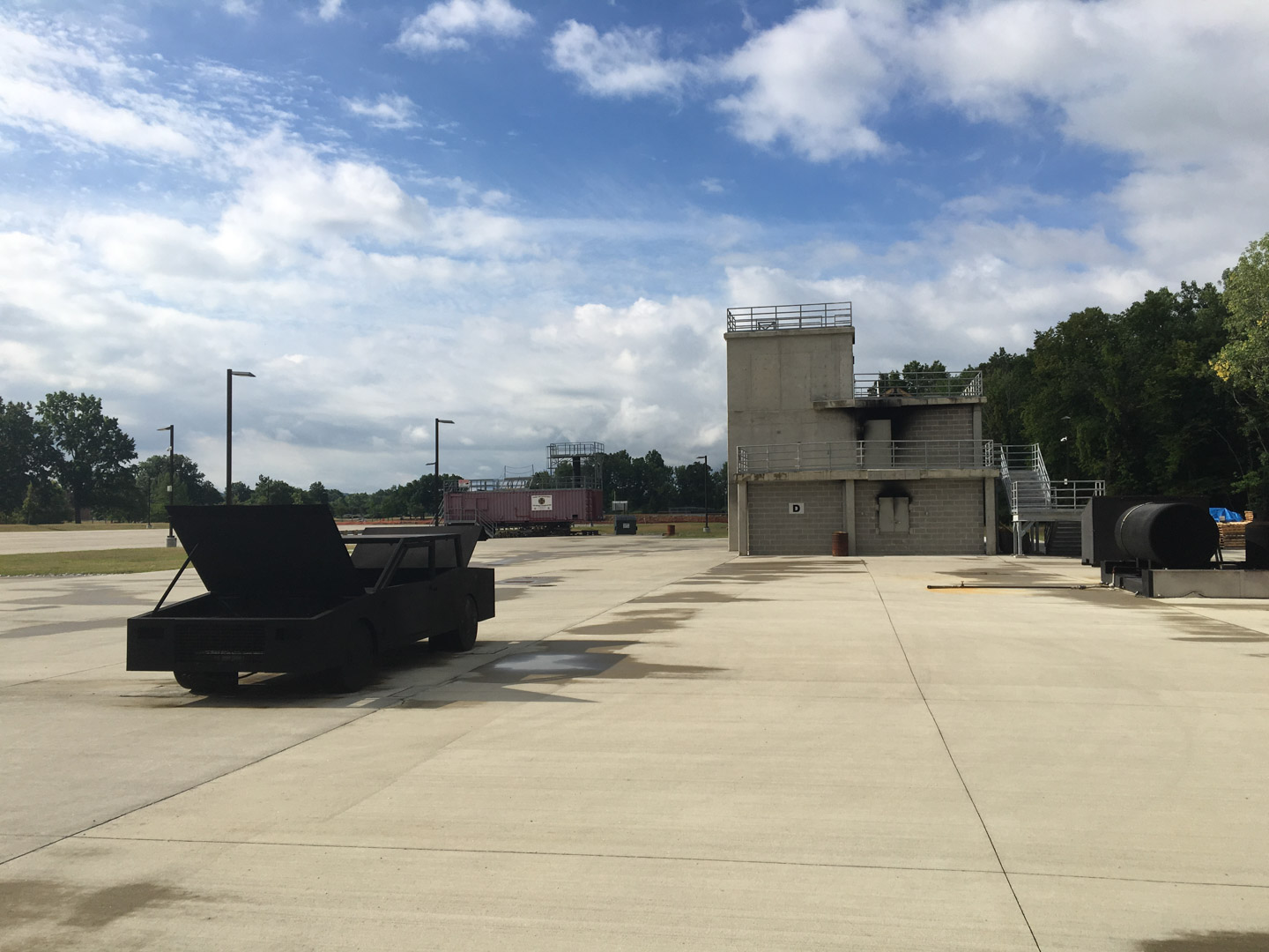 Hazmat and vehicle extraction training area