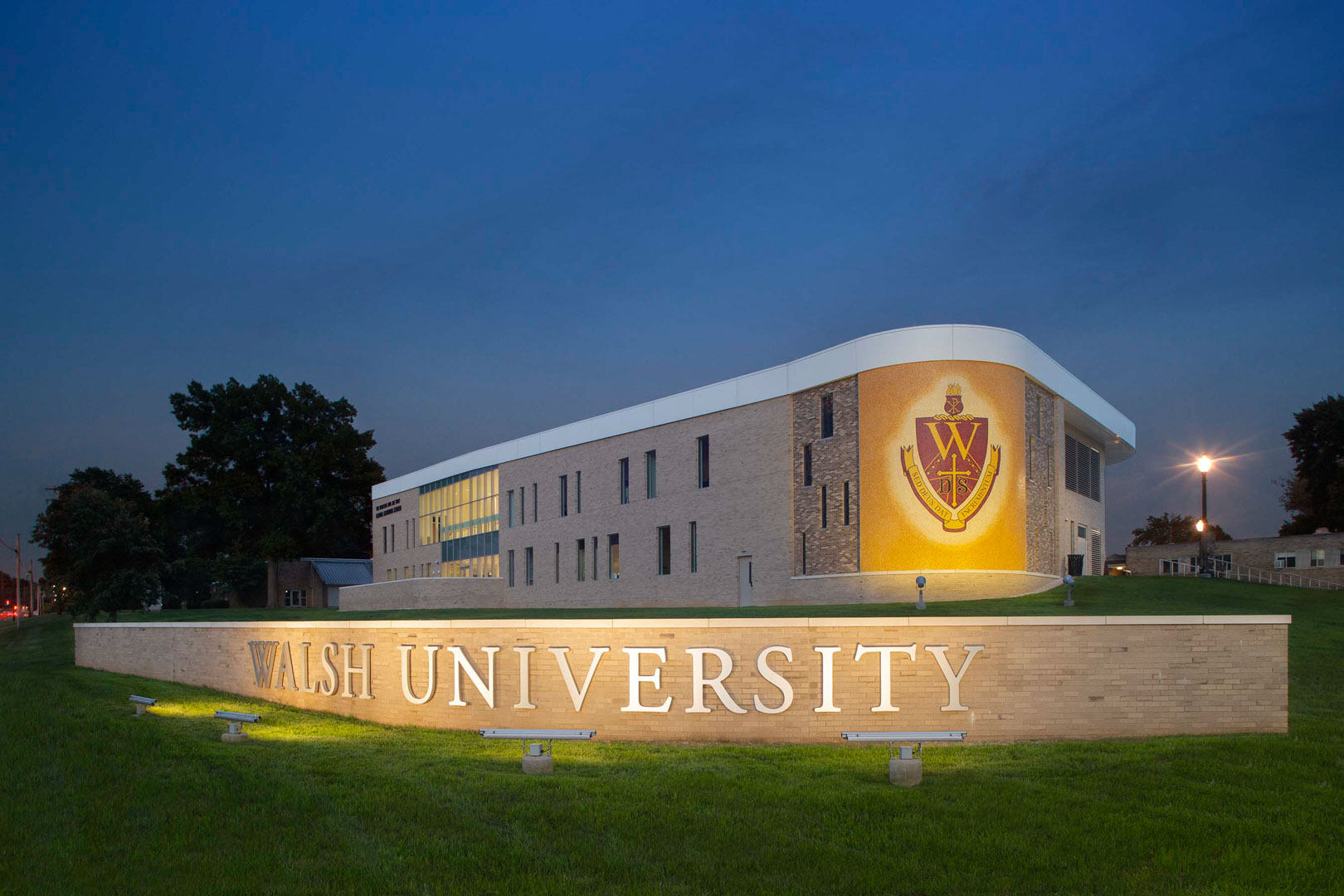 Exterior at night