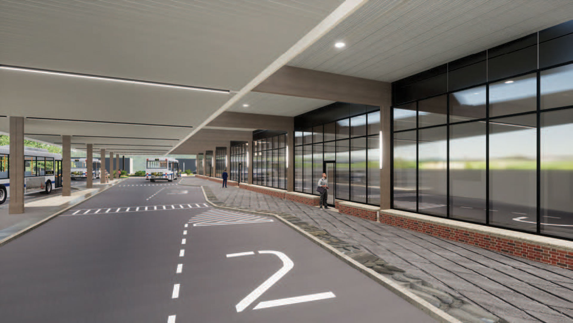 Exterior concept rendering of passenger area