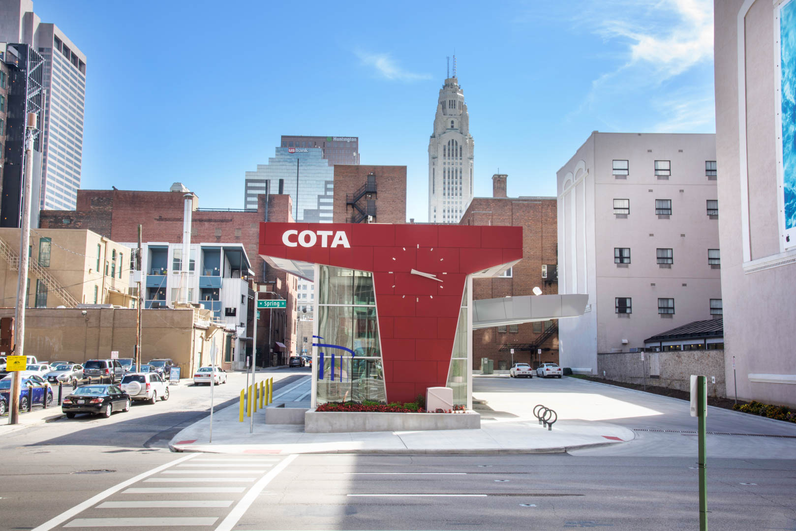 Alternate view of terminal lobby exterior