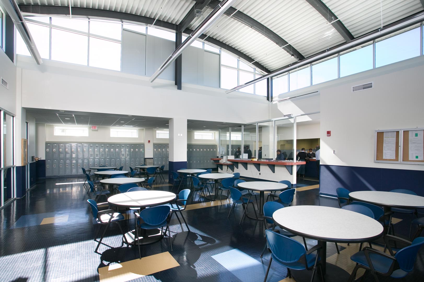 Interior rendering of employee cafeteria