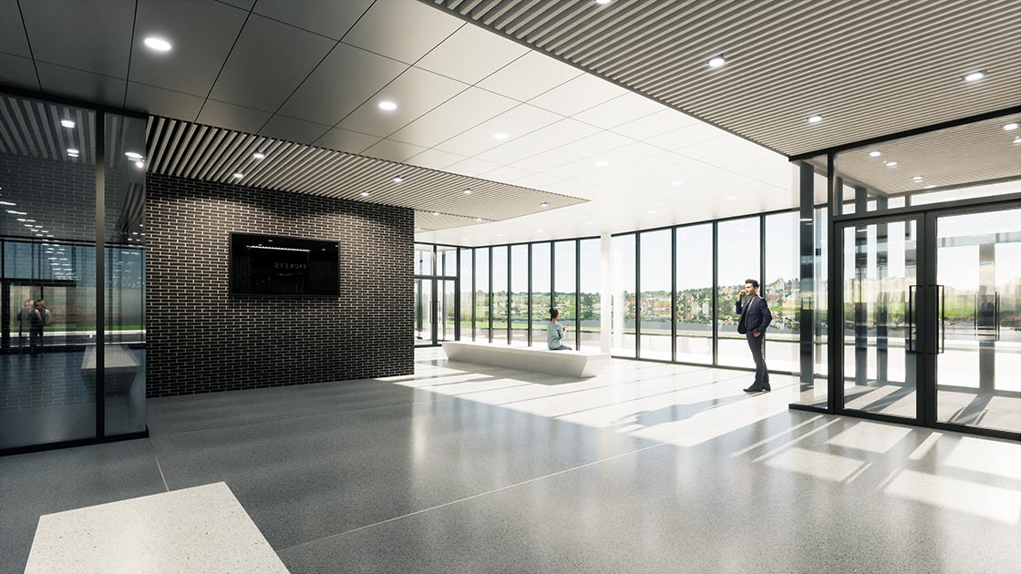 massillon transit lobby wide view