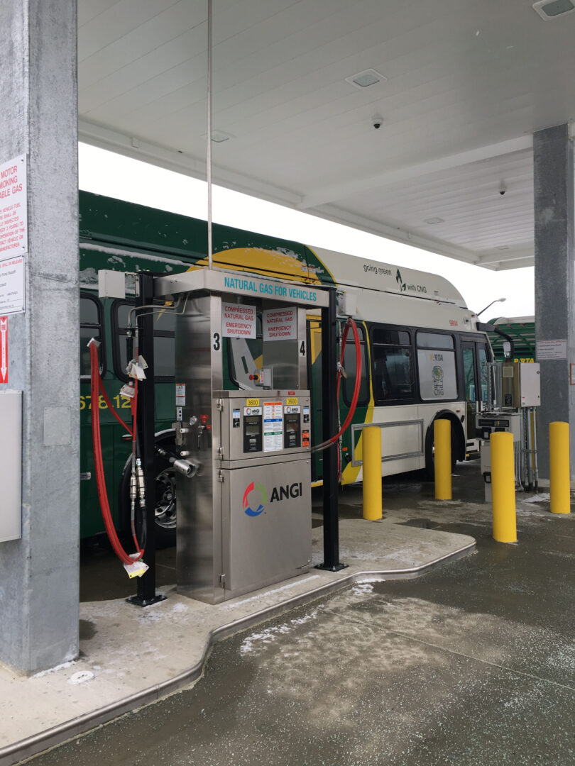cng fueling station stand