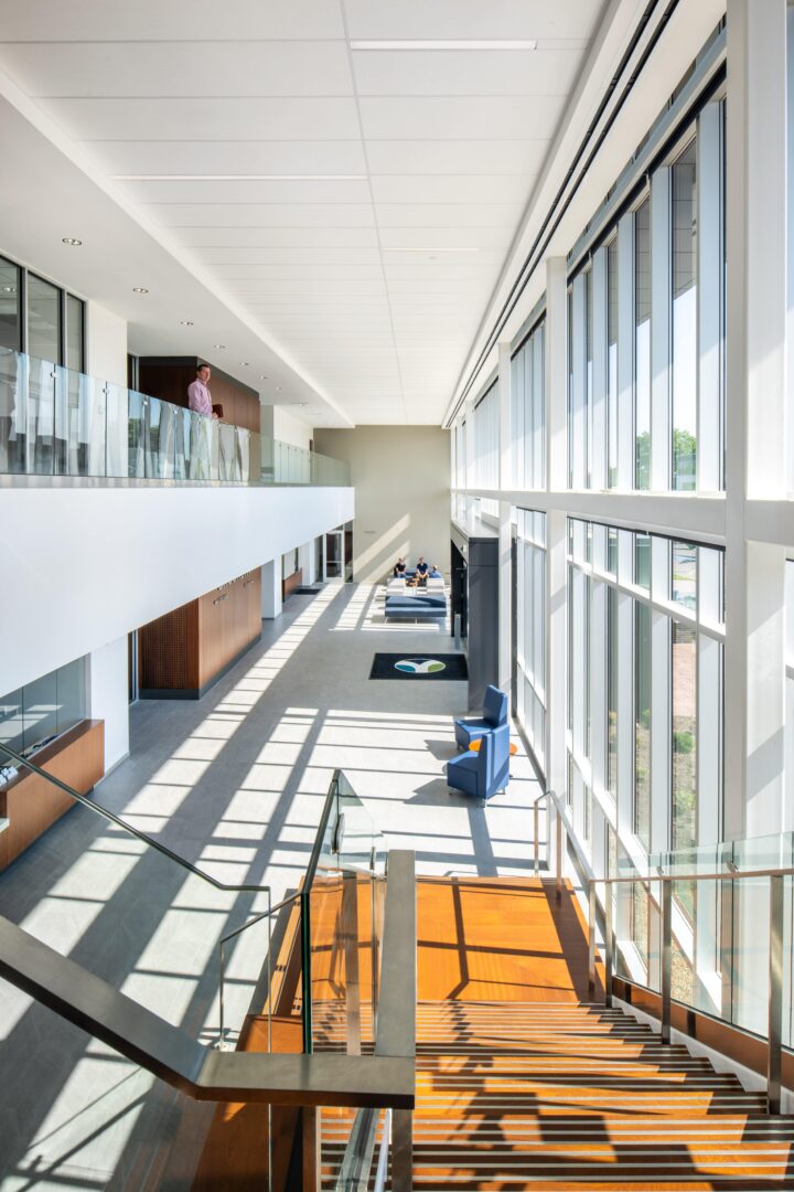 elevated atrium view