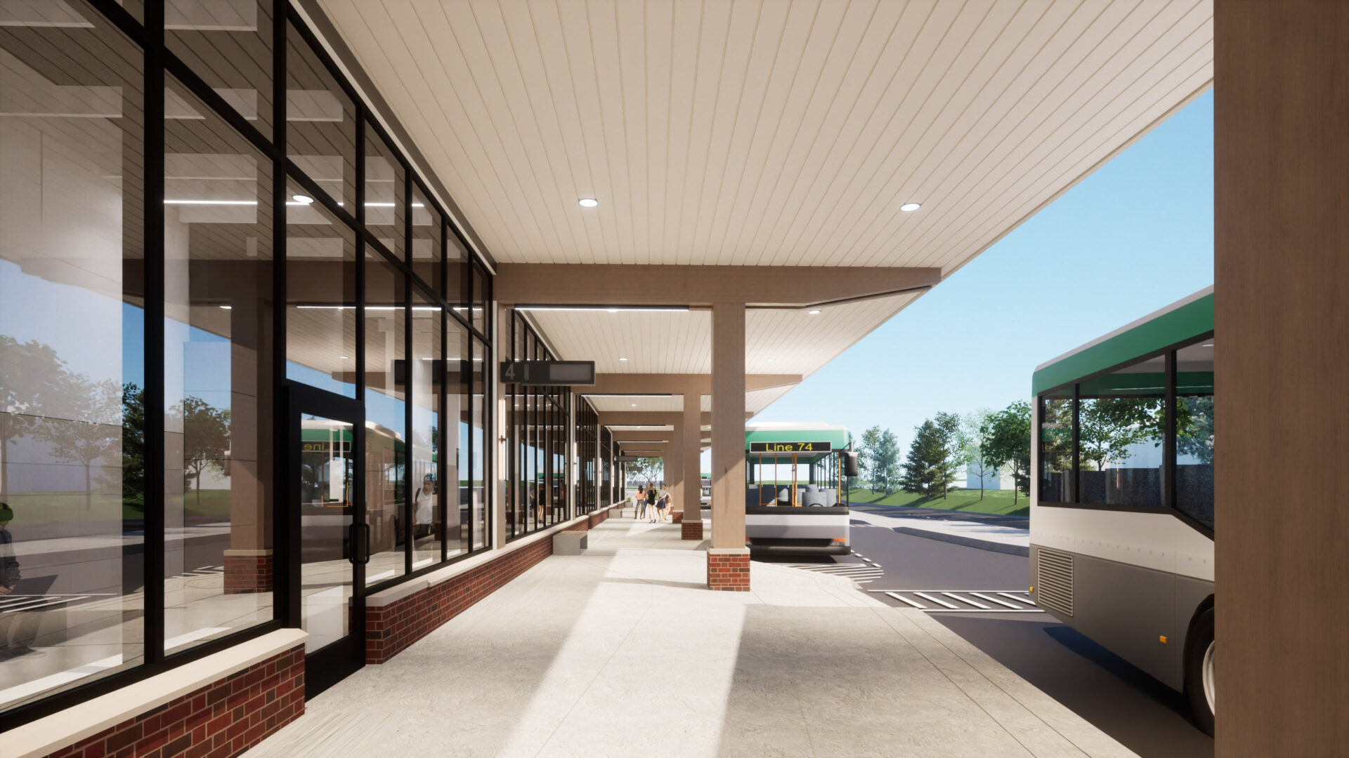 Exterior concept rendering of passenger area