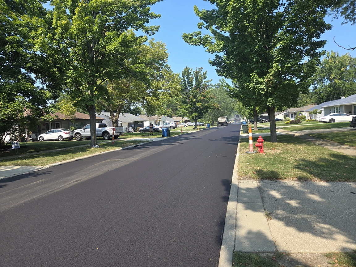 A Parma Heights road after being resurfaced. From Bowen Municipal Engineering