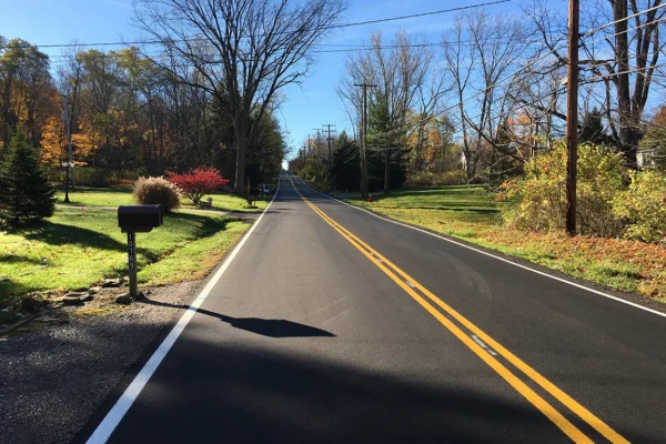 A Willoughby Hills road after being resurfaced. From Bowen Municipal Engineering