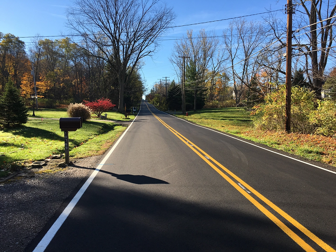 A Willoughby Hills road after being resurfaced. From Bowen Municipal Engineering