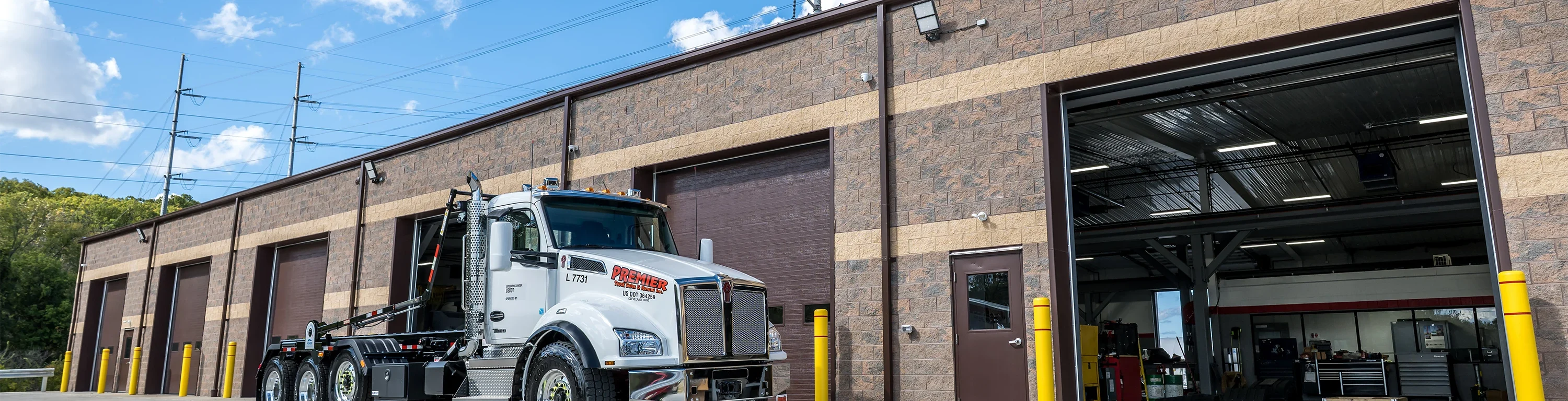 Truck maintenance facility exterior